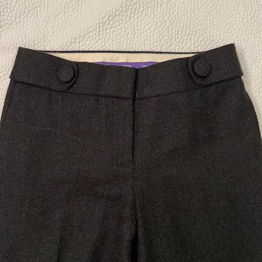 J. Crew favorite fit gray wool dress pants size 2